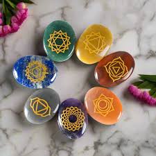 7 Chakra Reiki Symbol Healing Stones Set